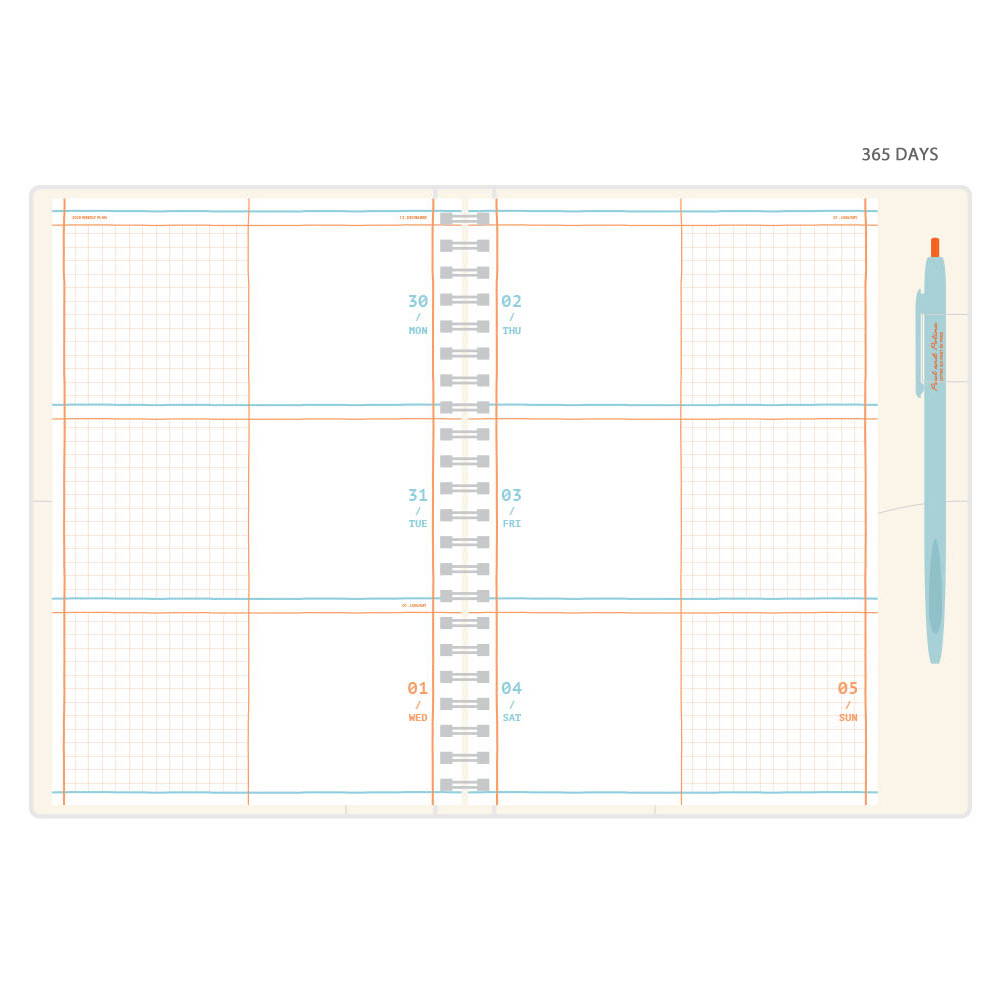 Romane 2020 Eat play work 365 dated daily diary planner