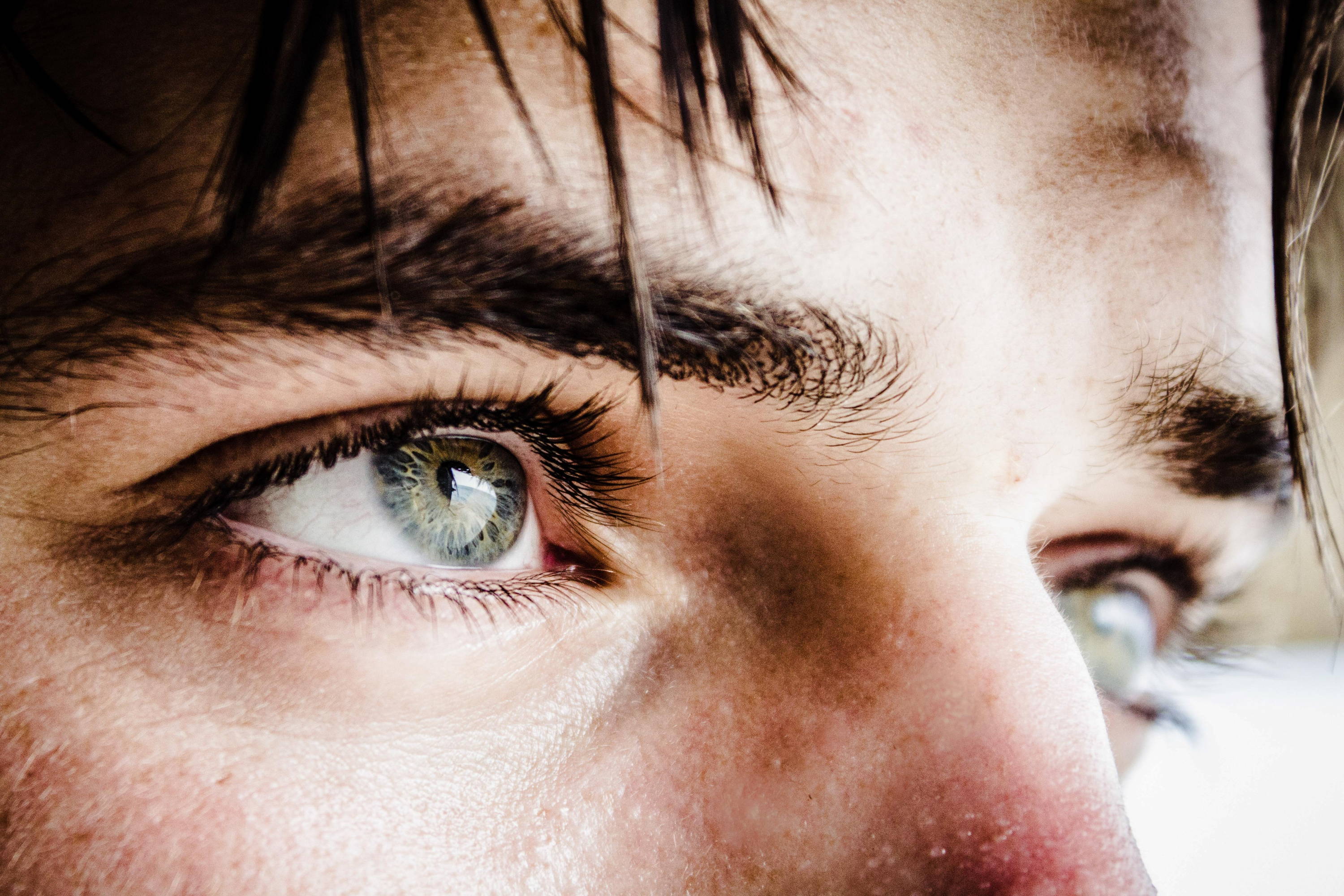 male eyes closeup