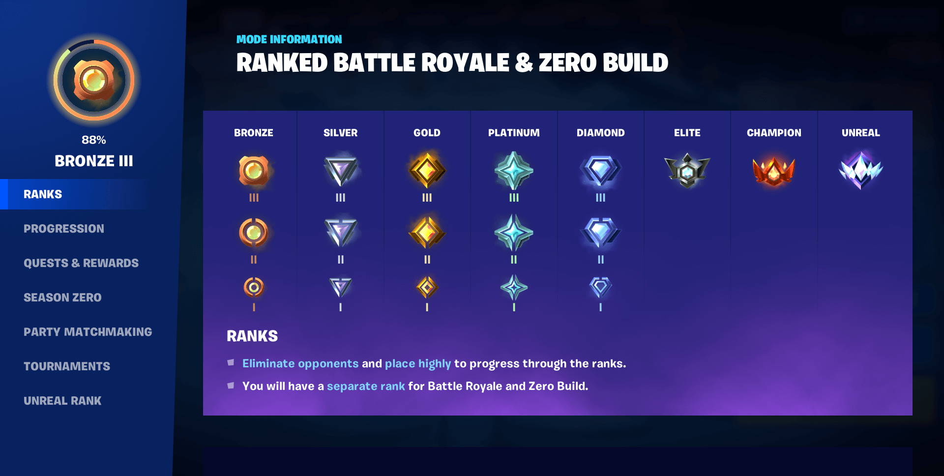 Fortnite Ranked Explained - All Ranks, How It Works and More