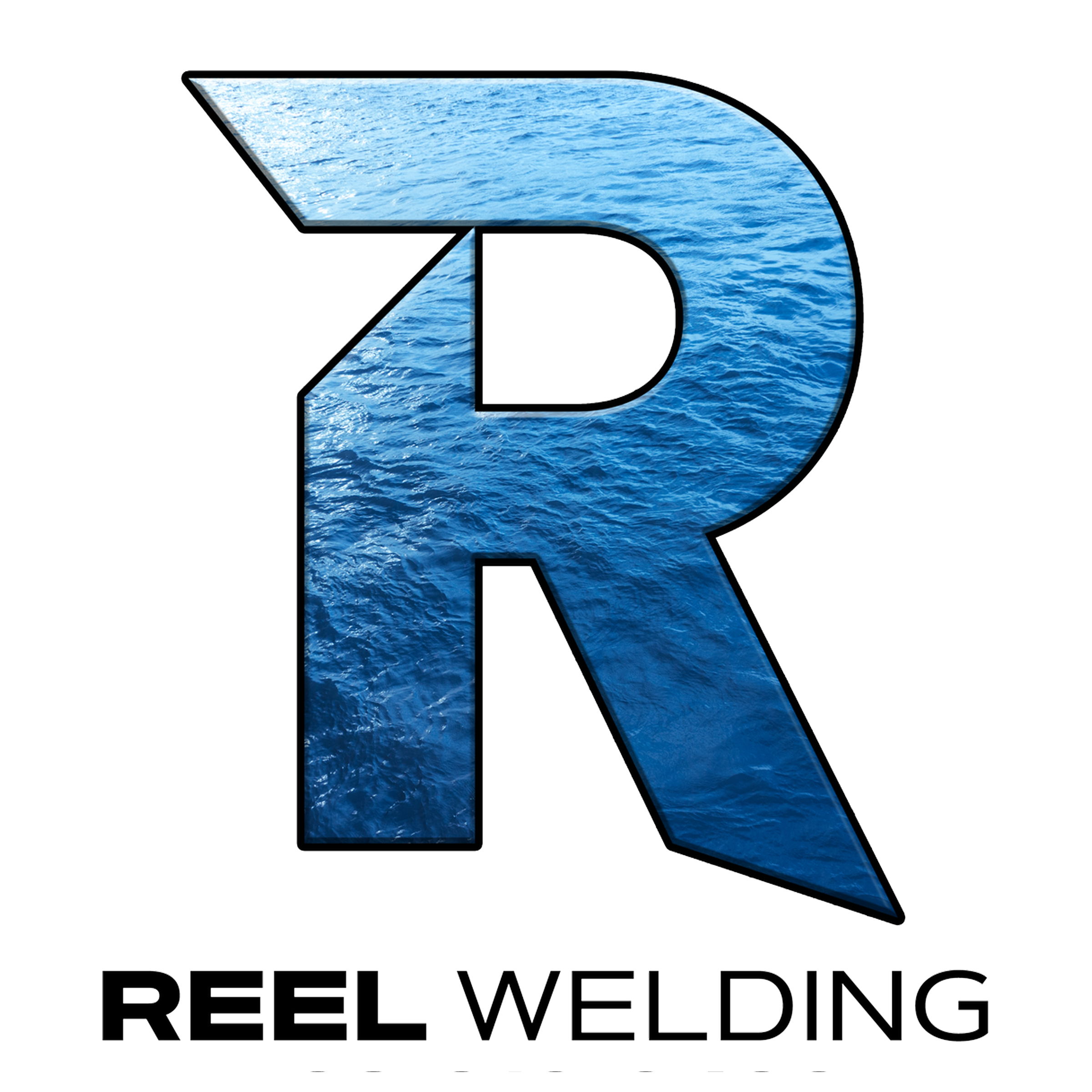 Reel Welding and Repair Services logo featuring a bold custom typographic design with industrial styling, representing a mobile welding and metal repair company specializing in on-site fabrication, welding, and repair services.