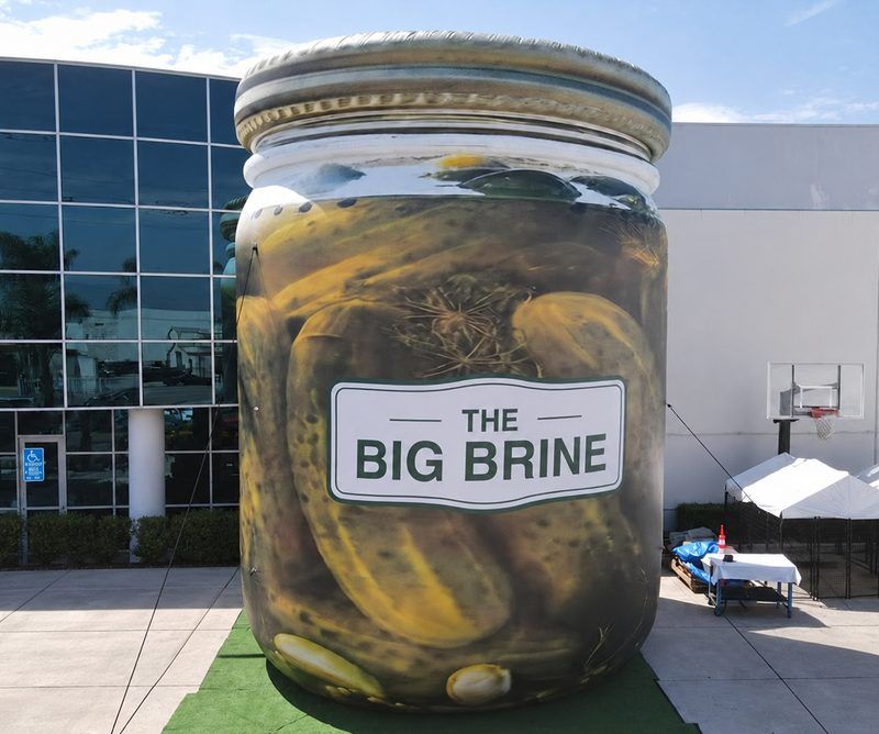 The Big Brine, a 25-foot inflatable pickle jar and the world's largest, coming to The Big Dill® Philadelphia pickle party at Stateside Live! on National Pickle Day