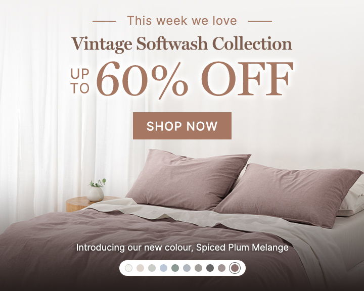 Promotional image for Vintage Softwash Collection with discount details.