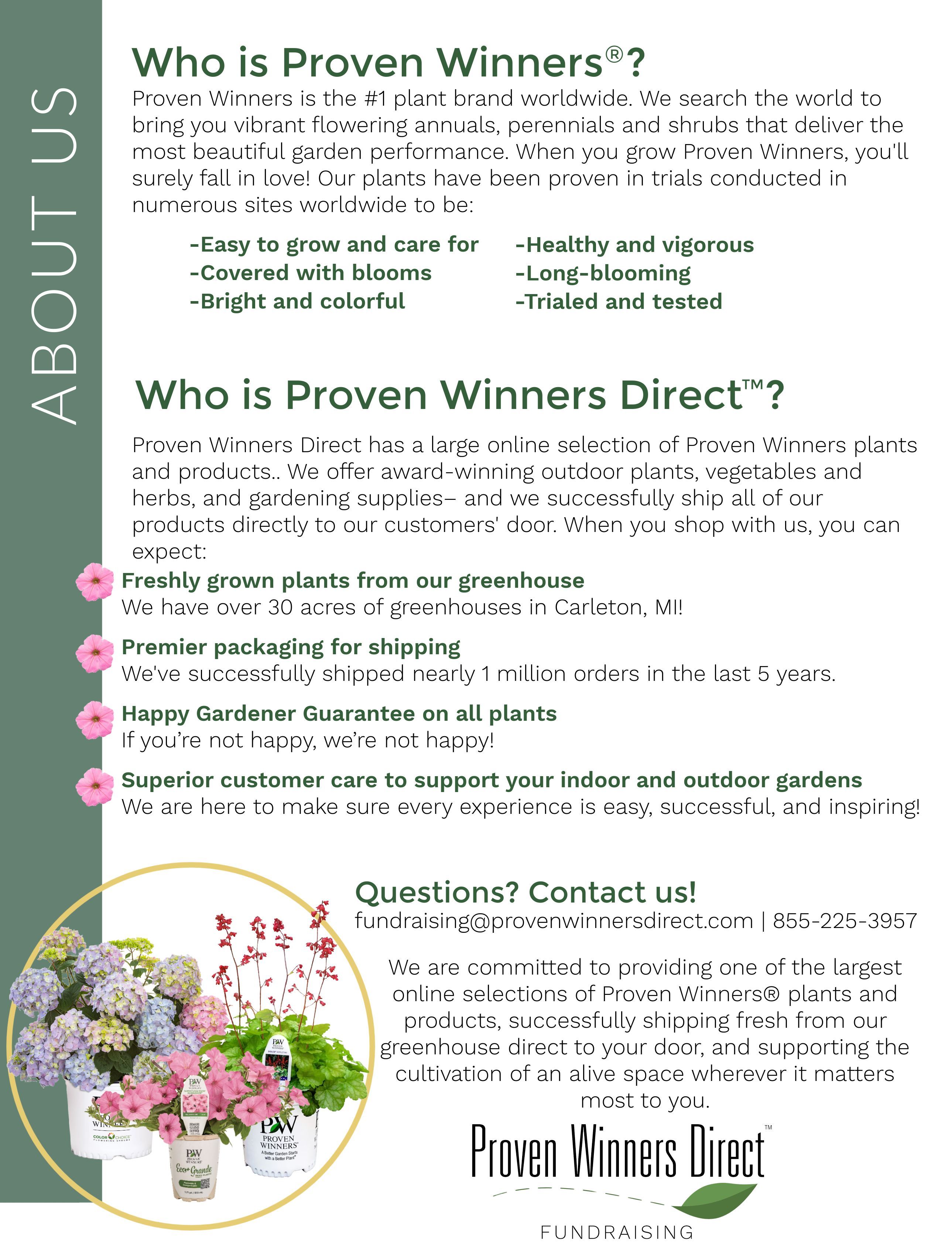 Proven Winners Direct Fundraising About Us