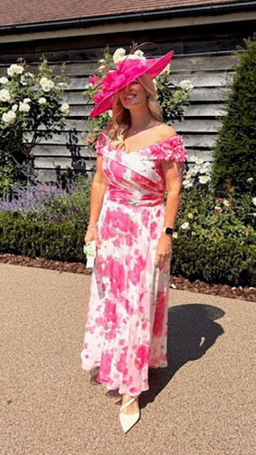 Moira as the Mother Of The Groom in May 2026