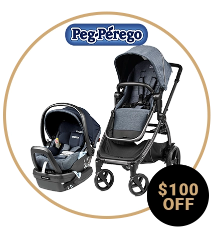 Peg Perego Z4 Stroller with Car Seat Travel System Black Friday Cyber Deal
