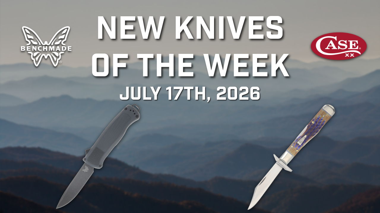 New knives of the week, July 17th, 2026, featuring two knife designs.