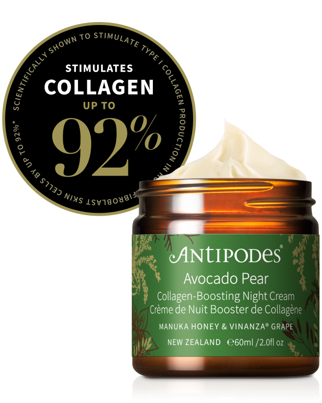 Avocado Pear stimulates collagen up to 92%.