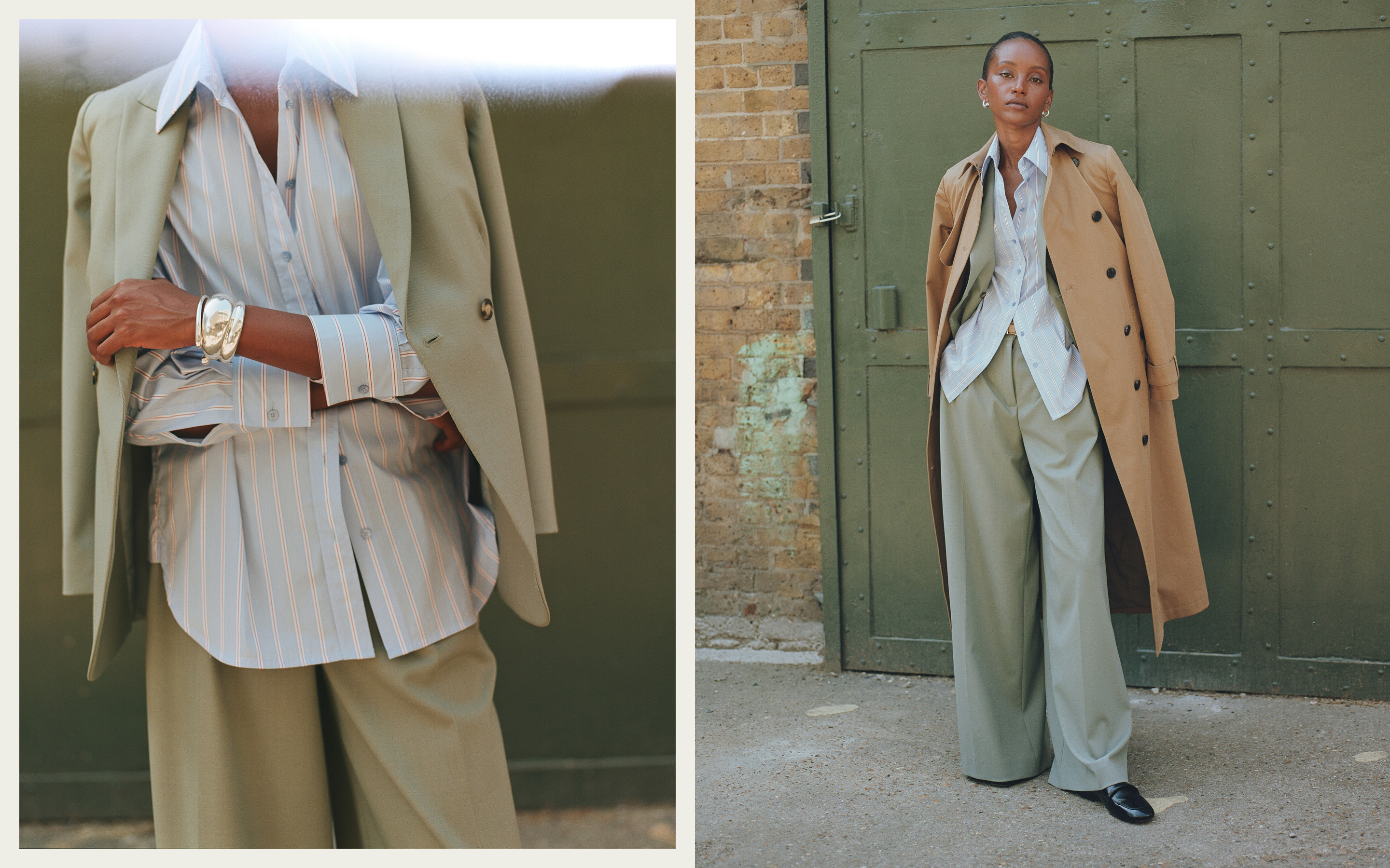 Shop Workwear - Model wearing Clever Wool Blend suiting
