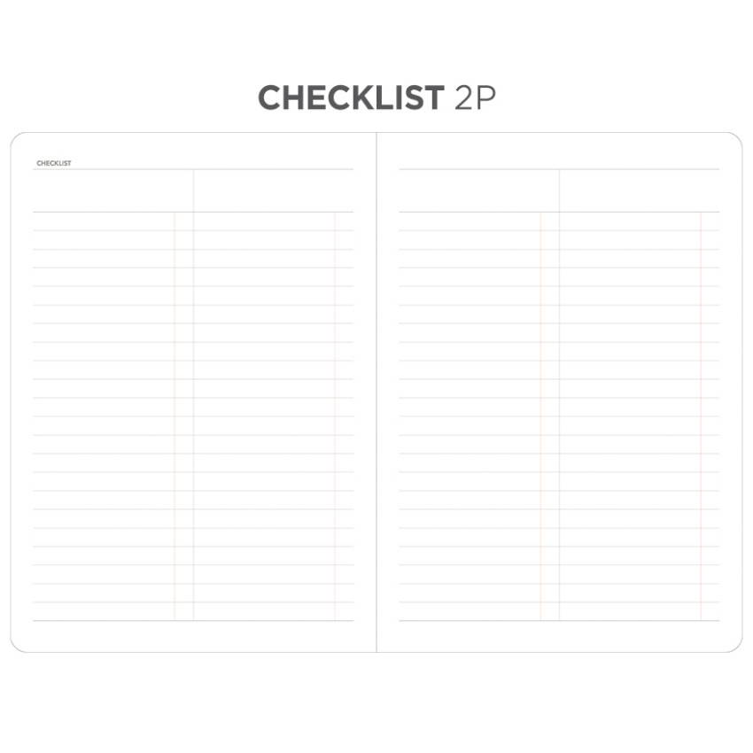 Checklist - After The Rain 2020 Dot your day weekly dated diary planner