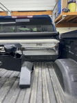 Long chrome air horn mounted in truck bed thumbnail