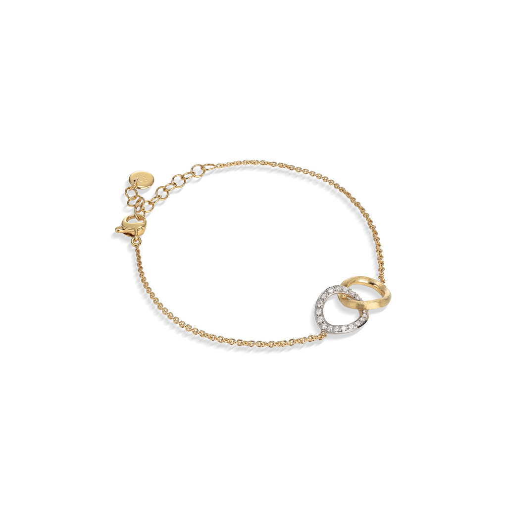 Gold Diamond Circle Bracelet
