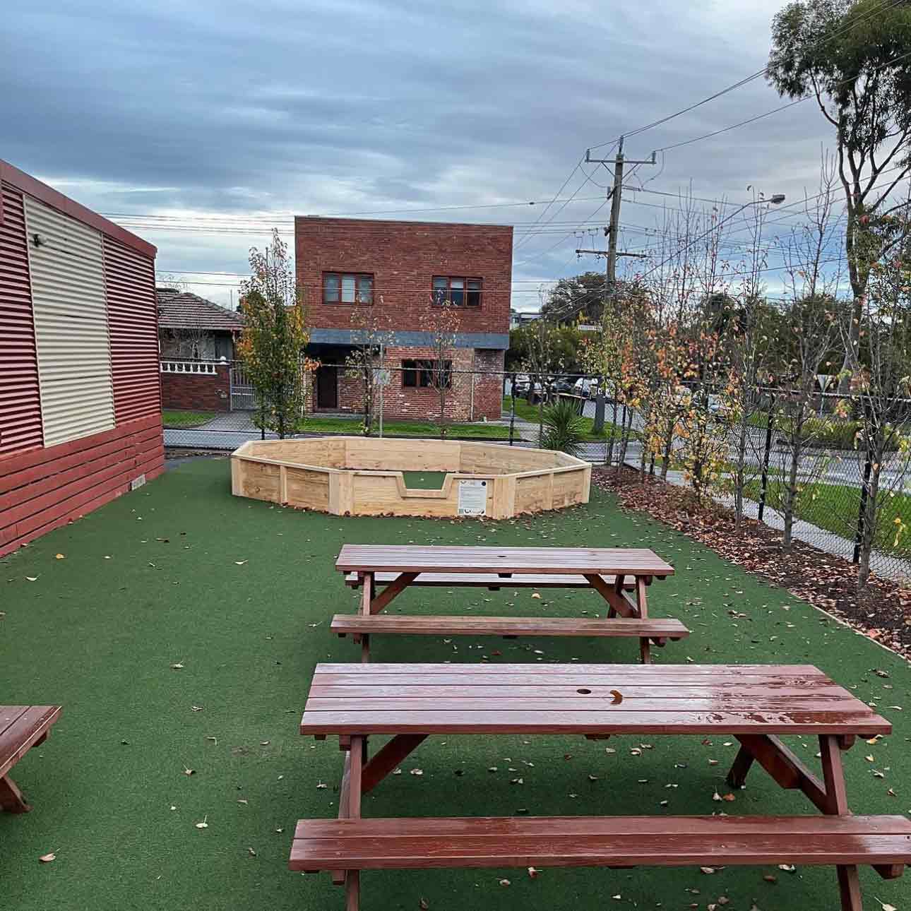 The new Gaga Ball Pit for Mentone Primary School