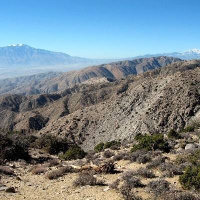 Big view of Coachella Valley from hiking trail.