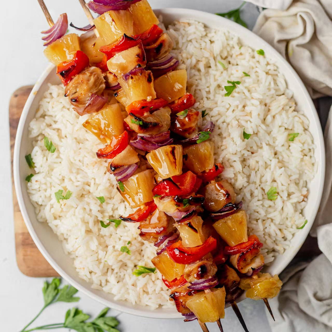 Hawaiian Chicken Kabobs