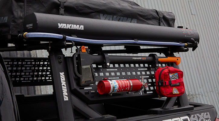 Ute rack with Molle Panel and clamps with accessories 