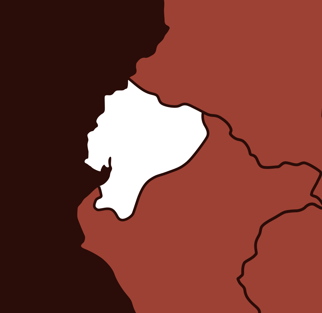 Map highlighting a region in white against a brown background.