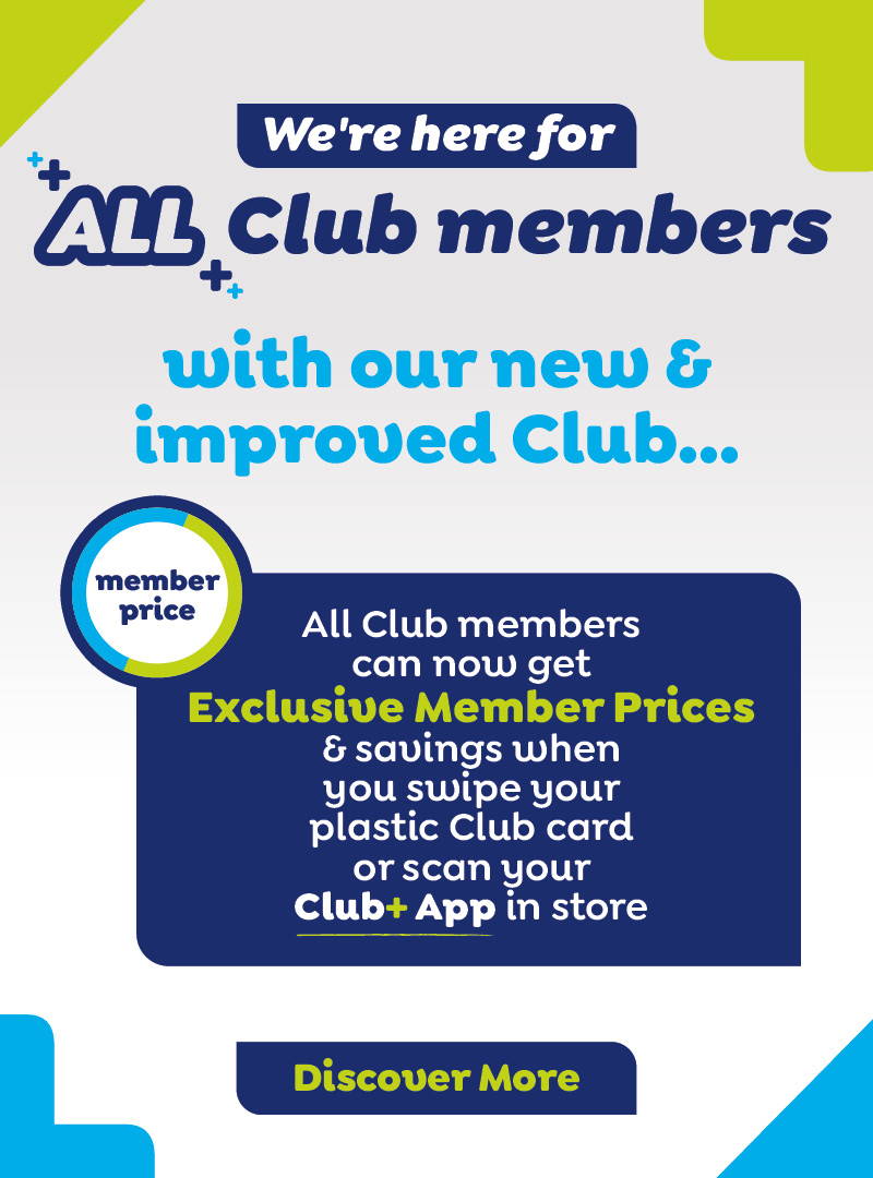 We're here for all Club members with our new & improved Club - discover more