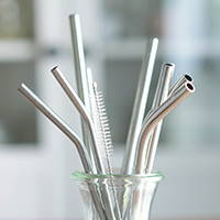 Strawless summer stainless steel straws