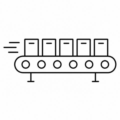 High speed accumulation conveyor icon