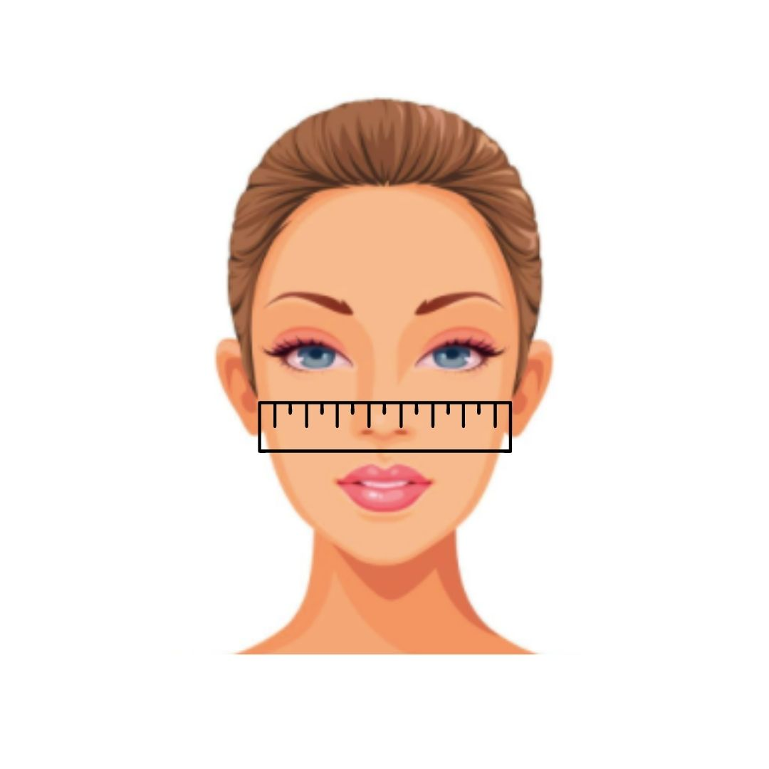 How to measure the cheekbone width