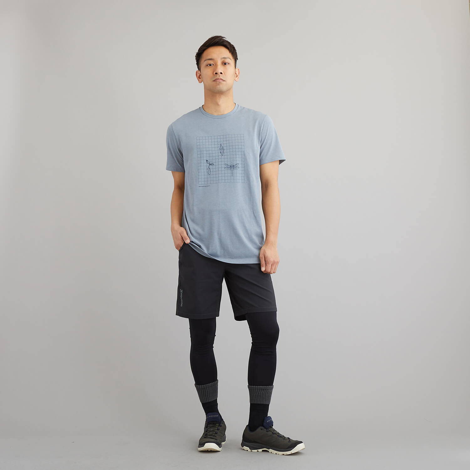HOUDINI（フーディニ）/ビッグアップメッセージT/ライトブルー/MENS