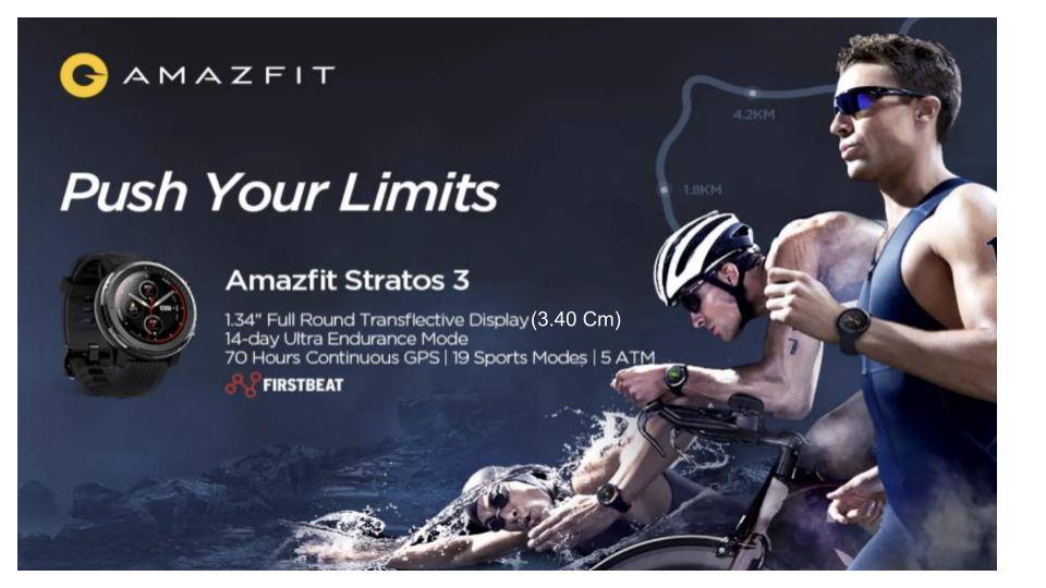 Huami Amazfit Stratos 3 Smart Sports Watch Black