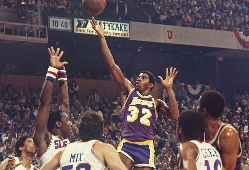 magic johnson vs 76ers