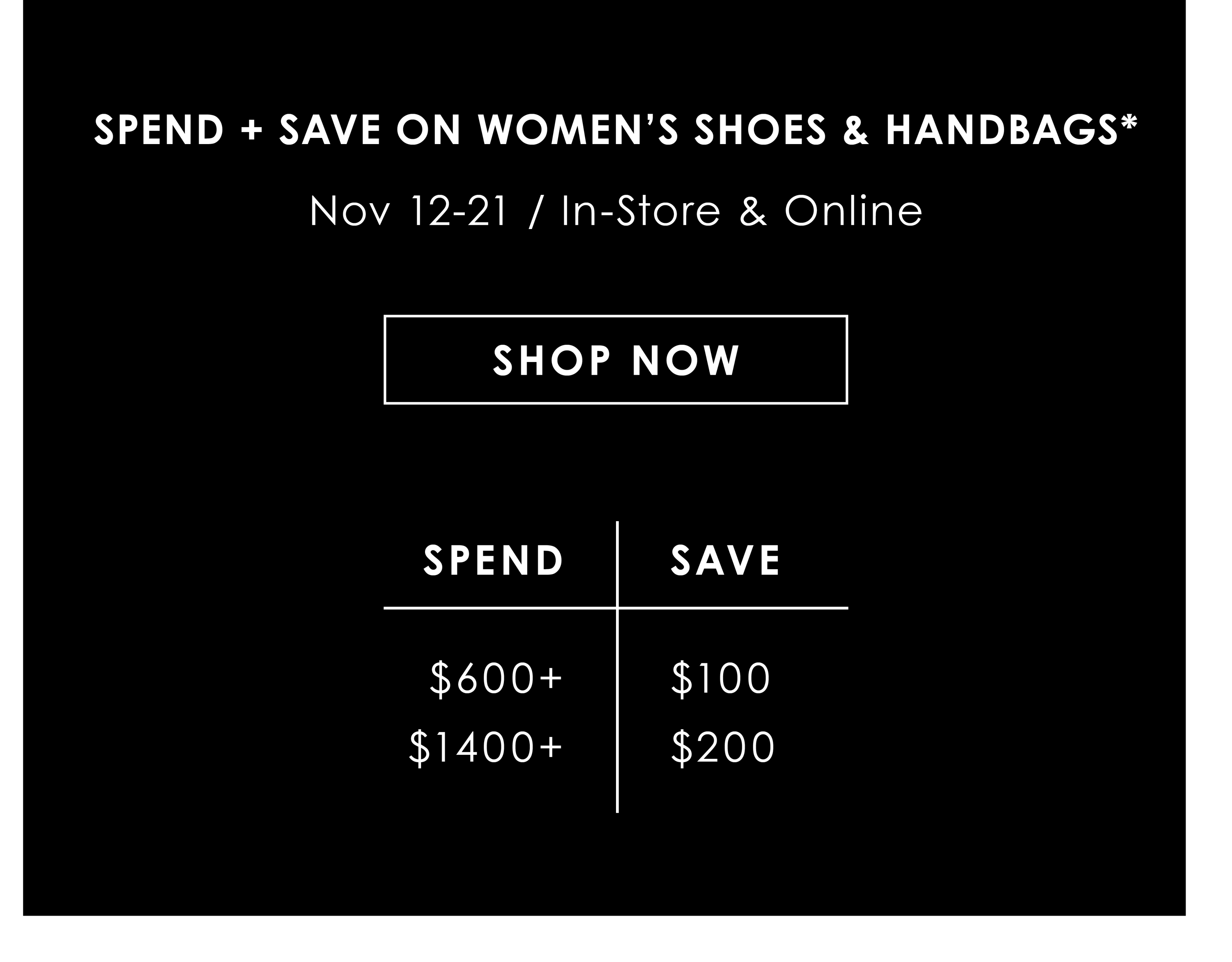 Fall Event - Women's Shoes & Handbags
