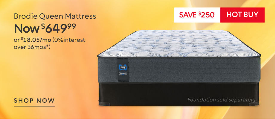 Brodie Queen Mattress now $649.99 save $250