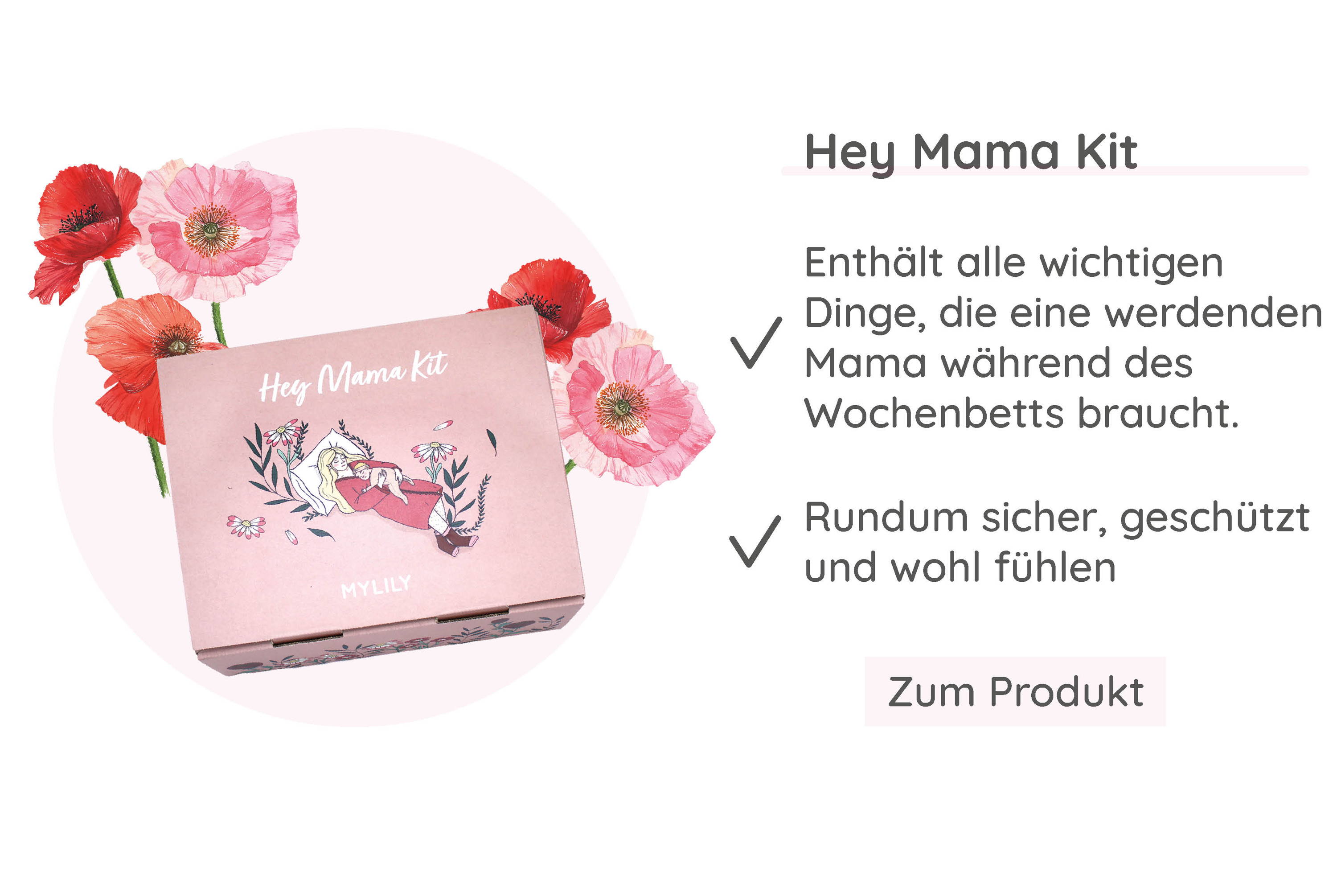 MYLILY Wochenbett Box für frisch gebackene Mütter | Hey Mama Kit 