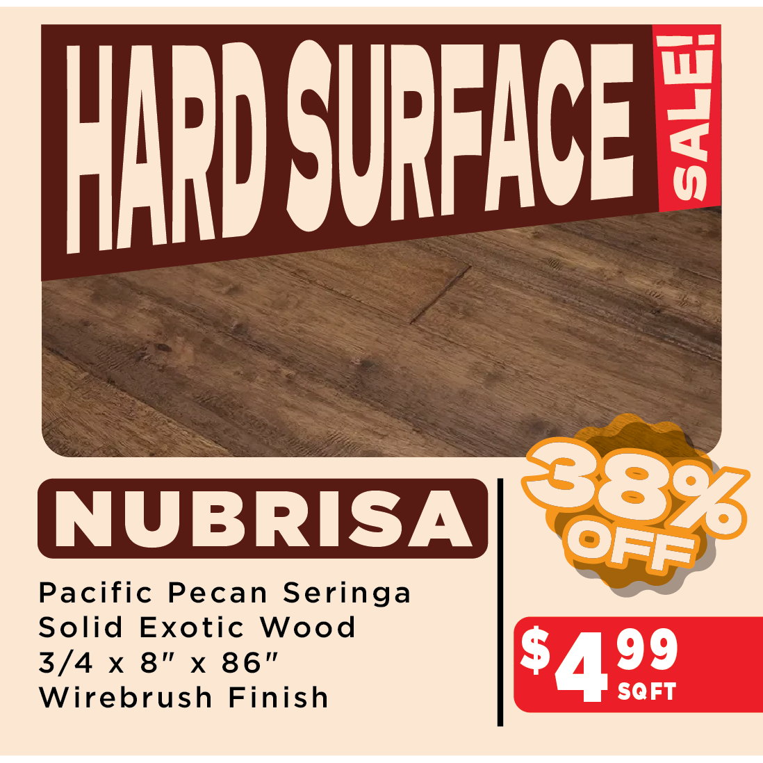 Nubrisa Pacific Pecan Seringa Sale