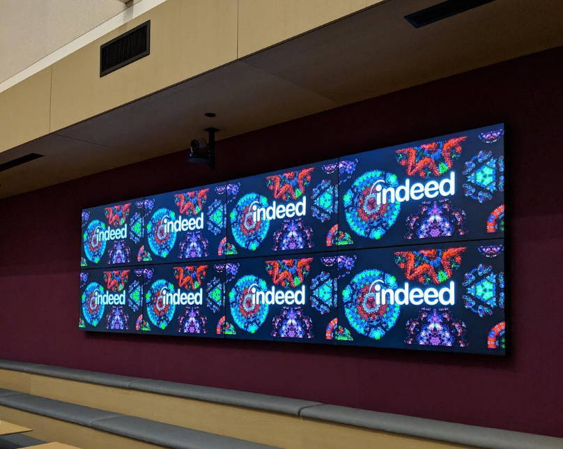 Video Wall at Indeed Jobs