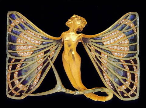 Antique Art Nouveau Rene Lalique Brooch