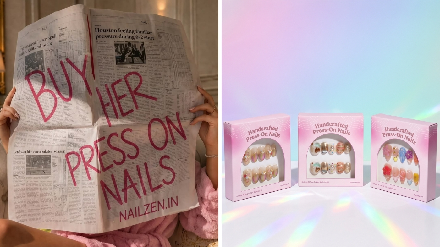 Editorial visual for the section: A Gentle Routine for Nail Biters Trying Press-Ons