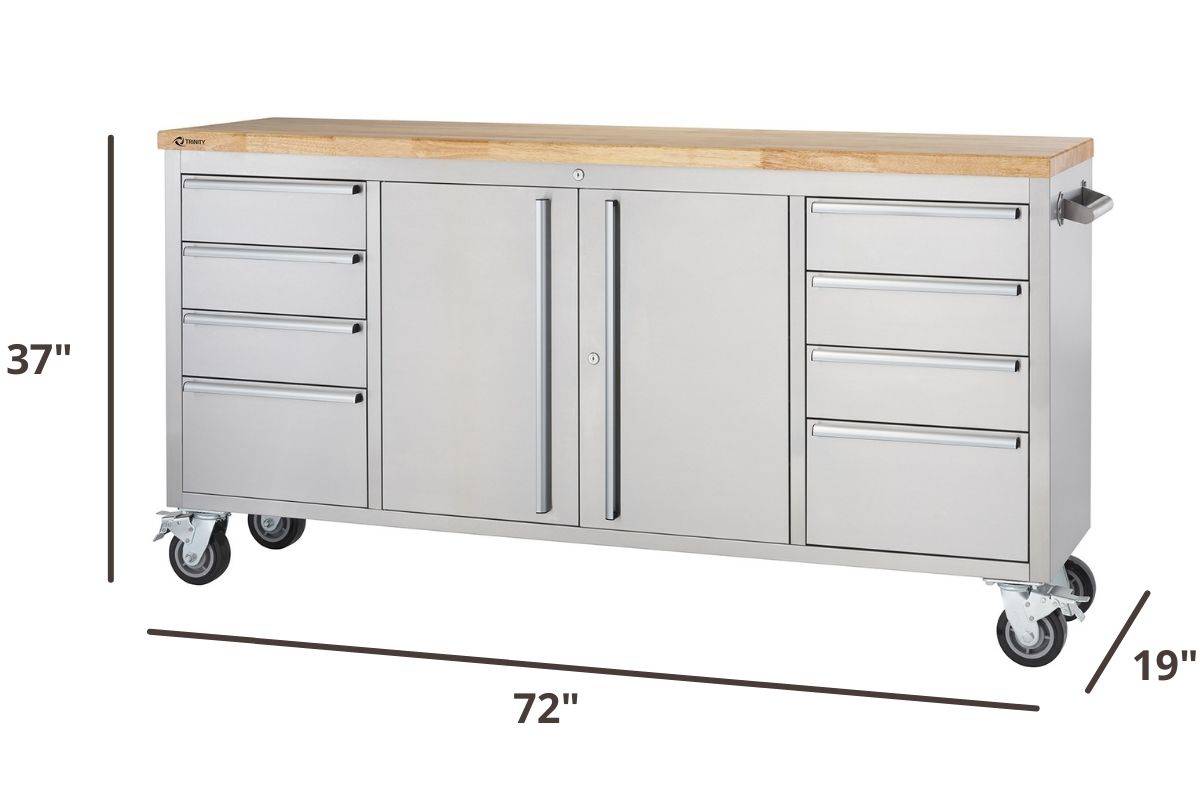 72 inches wide workbench