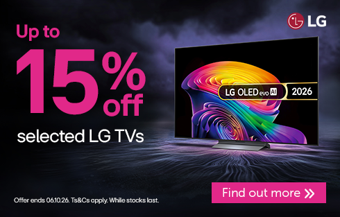 Up to 15% off selected LG TVs with colorful display. Find out more.