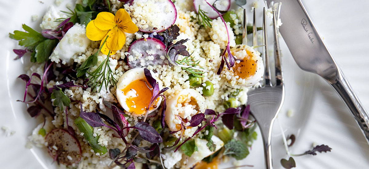 Asparagus and Egg Couscous