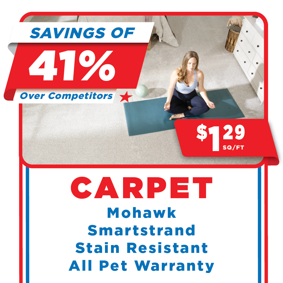 Mohawk Smartstrand carpet labor day savings