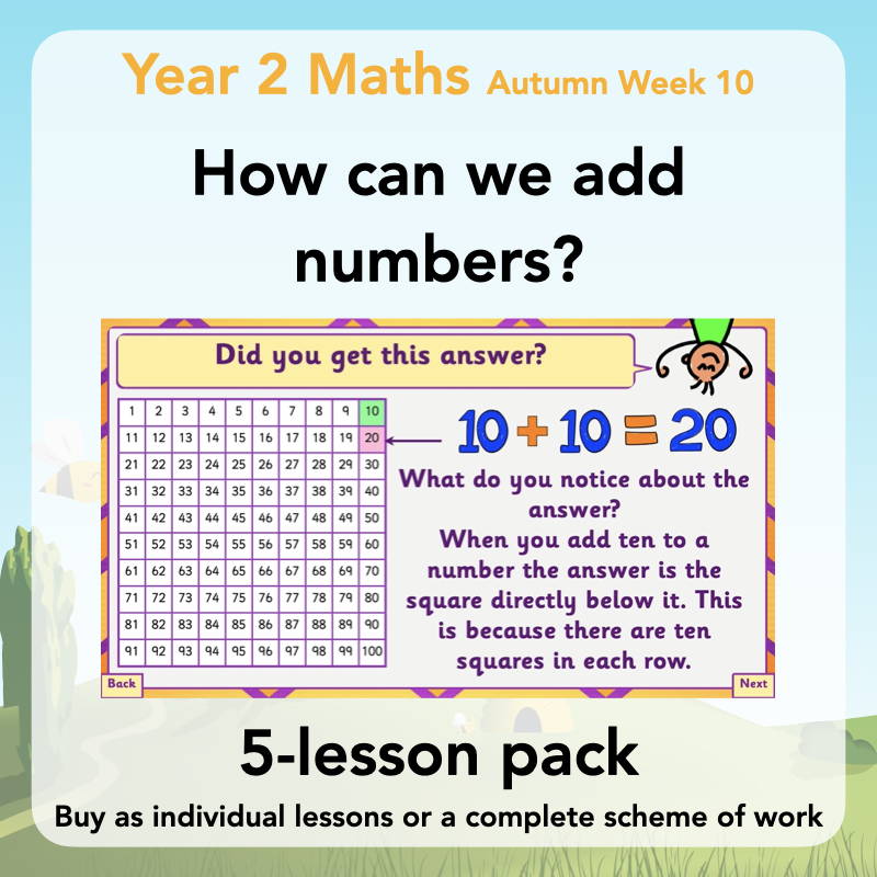 Year 2 Maths Curriculum - How can we add numbers? 