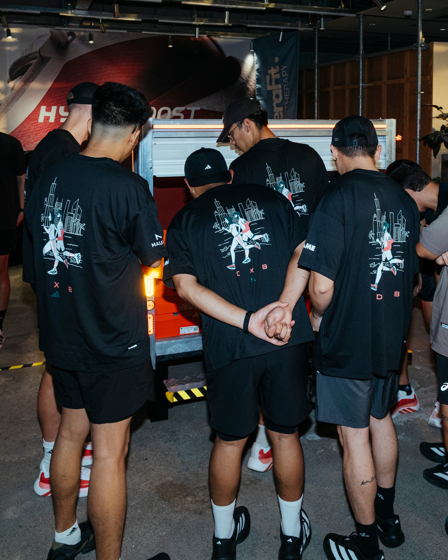 adidas Hyperboost Edge Test Station at FRAME RUN CLUB Saturday Long Run