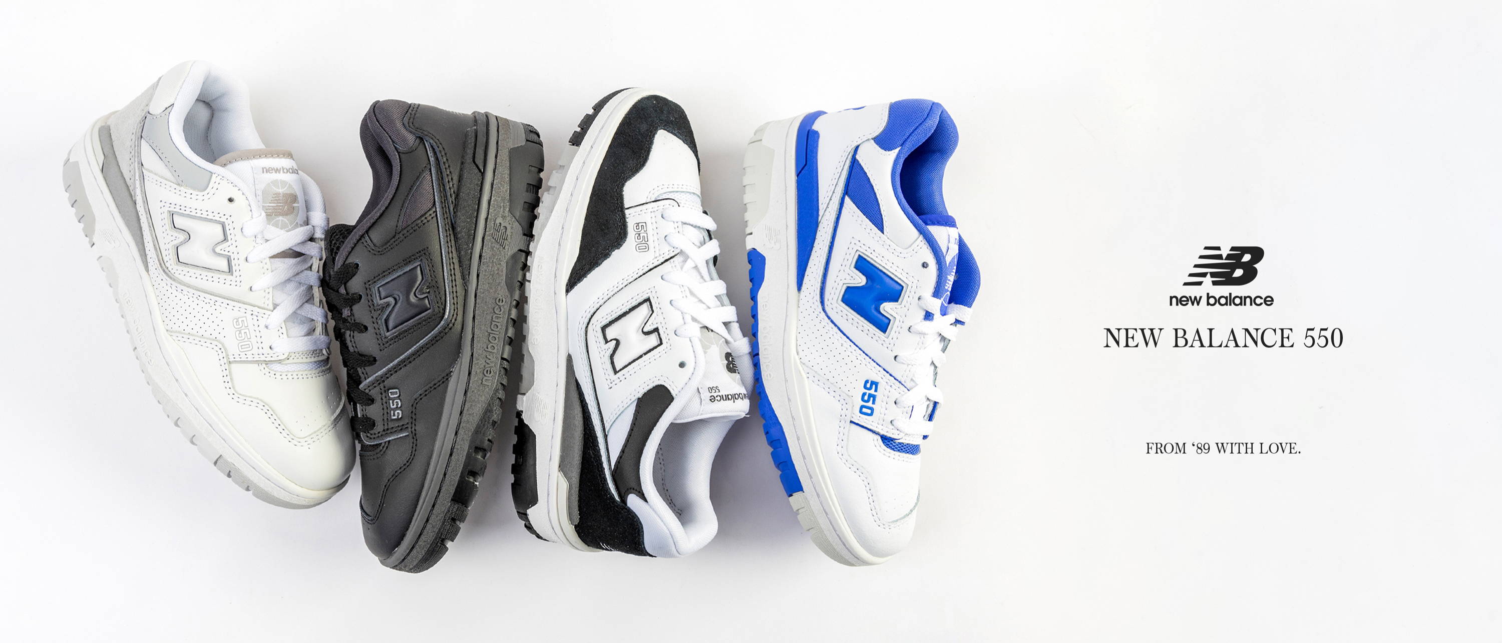 new balance collection of 4 shoes