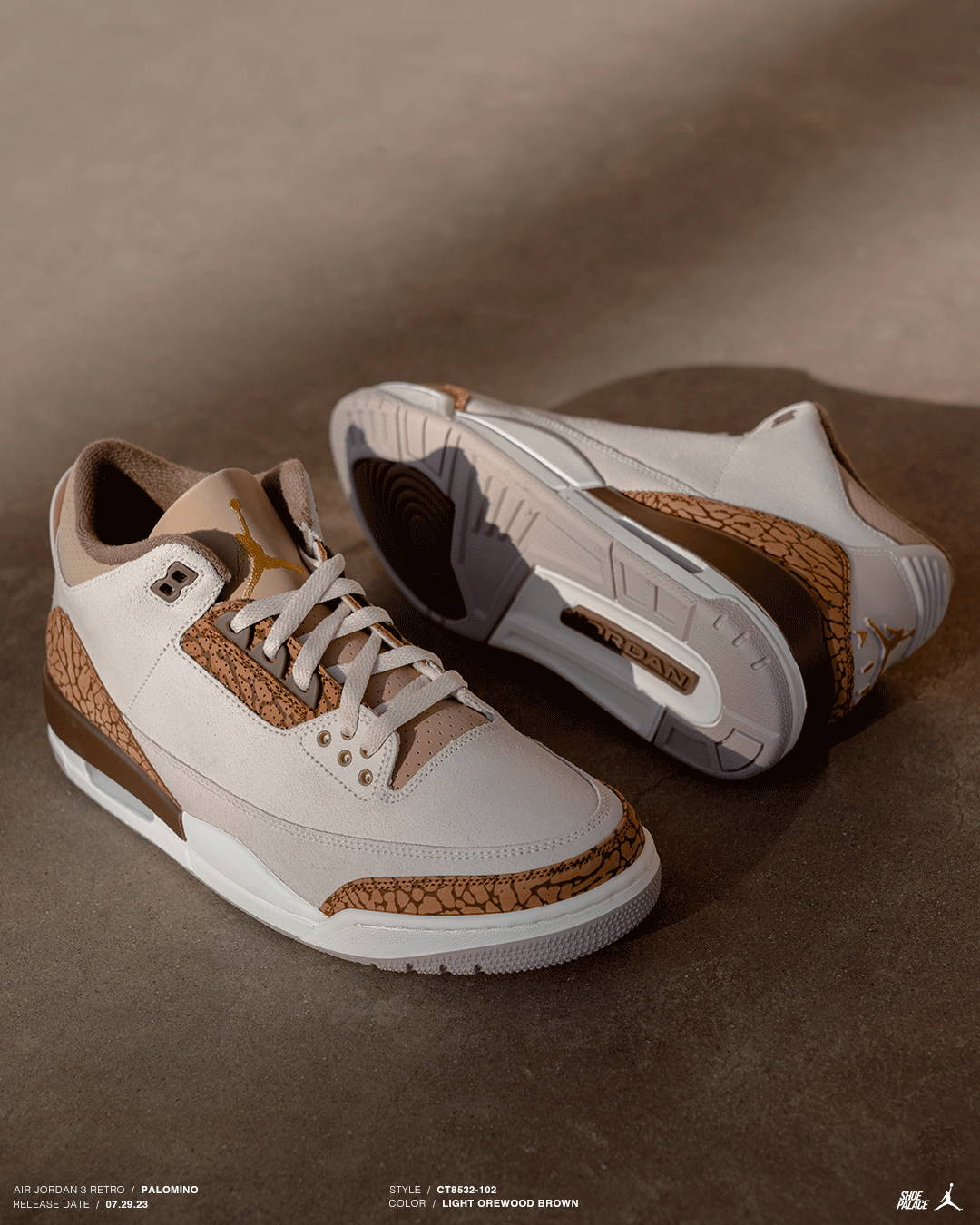 Official Images of the Air Jordan 3 Palomino in 2023