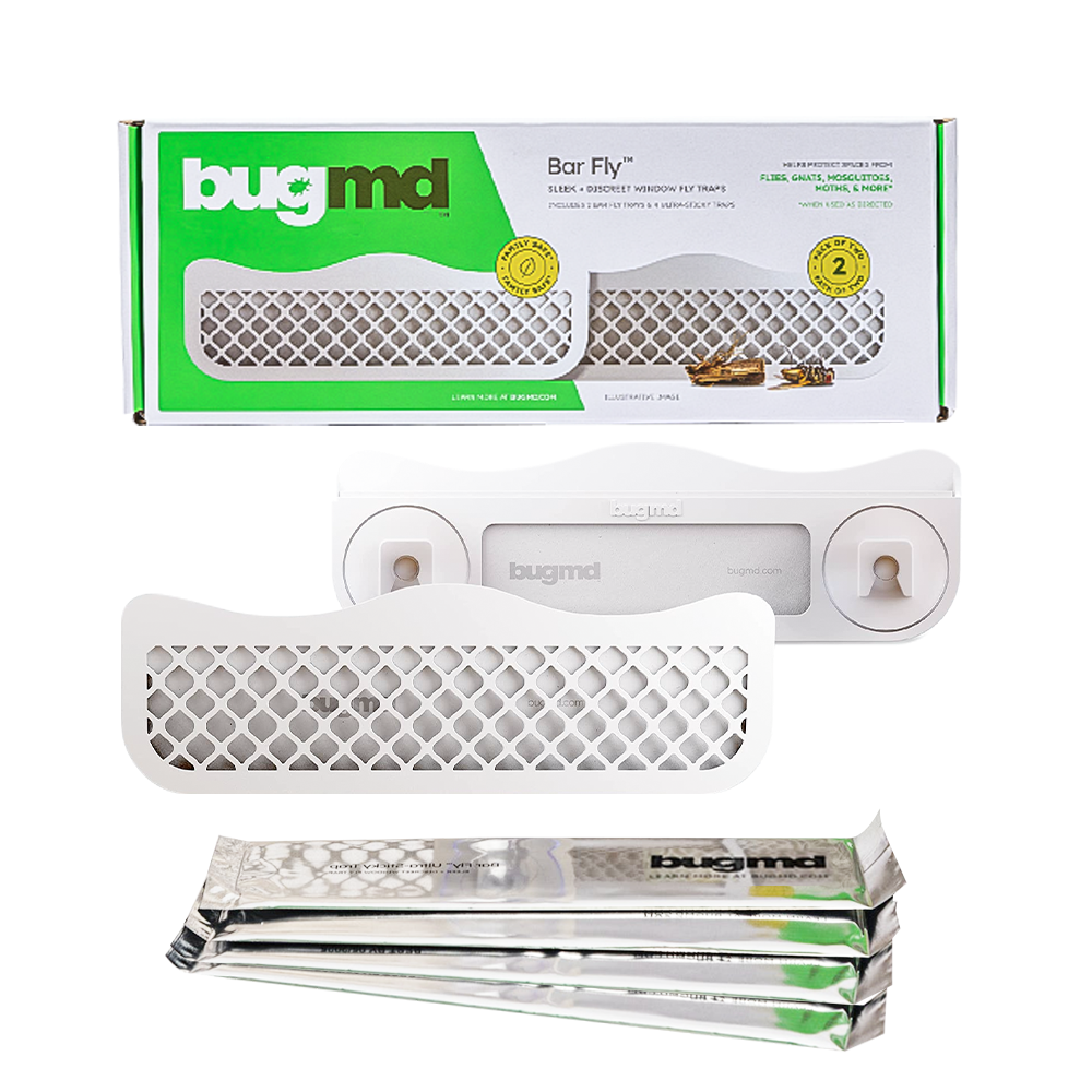 BUGMD Barfly - Window Fly Traps (2 Pack) - Window Fly Paper, Fly Trap  Indoor, Window Fly Strips, Window Fly Tape, Indoor Fly Trap for Home, Fly