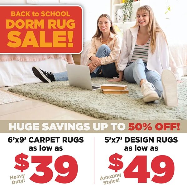 Back to School Rugs Sale