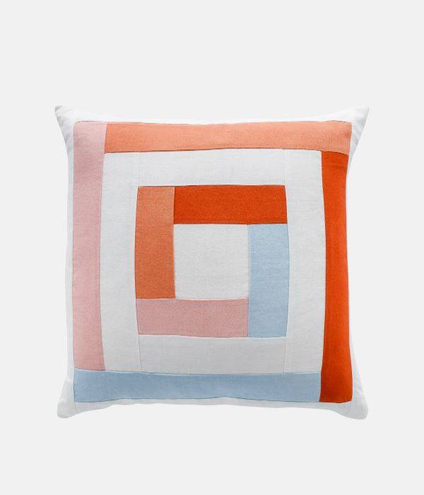 An image of The Campbell Collection Patchwork Cushion in Spice Route.