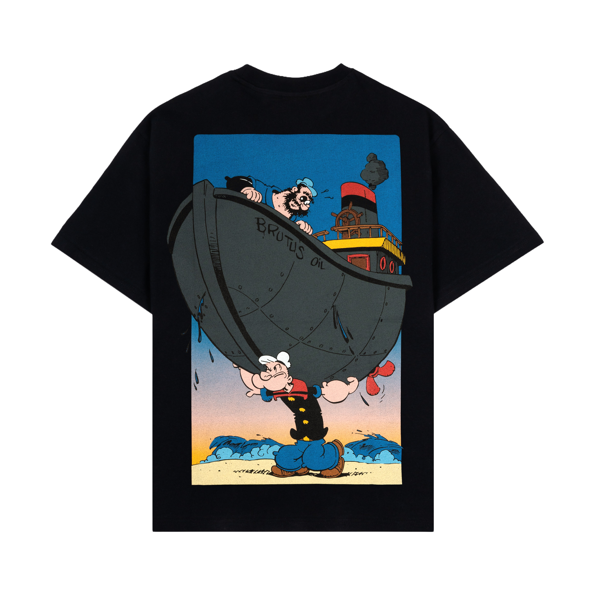 Black t-shirt with 