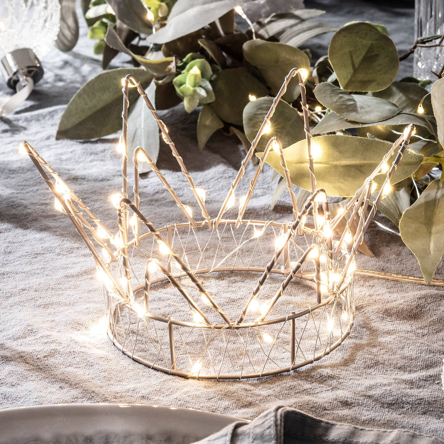 Micro LED Crown Christmas Decoration