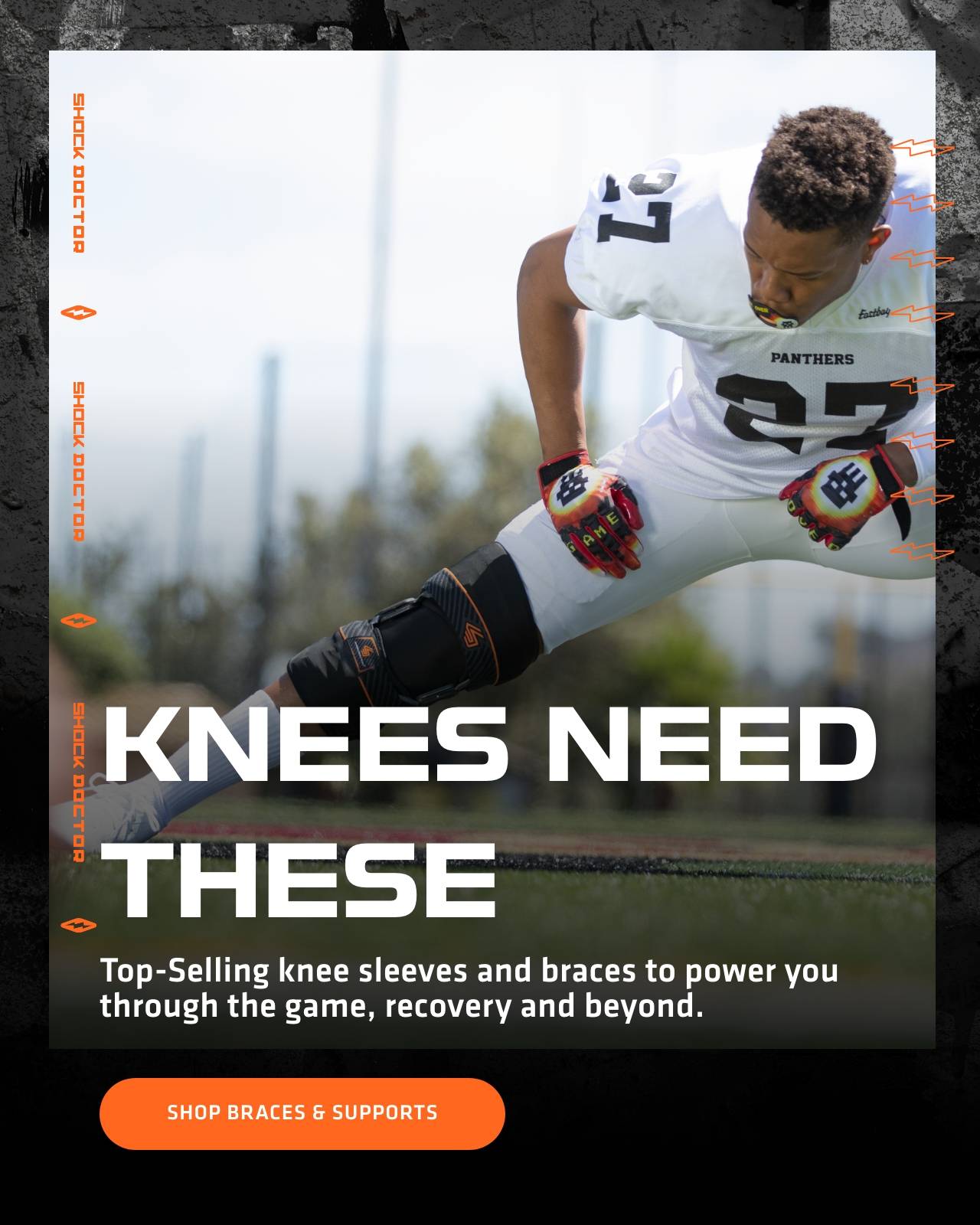 Knees need these. Top-selling knee sleeves and braces to power you through the game, recovery and beyond. Shop braces & supports