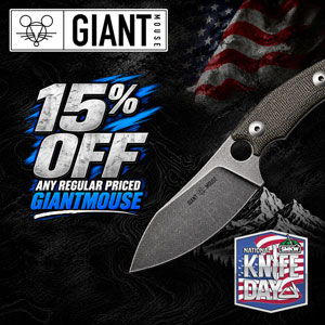Giant Mouse knives 15% Off regular priced Giant Mouse