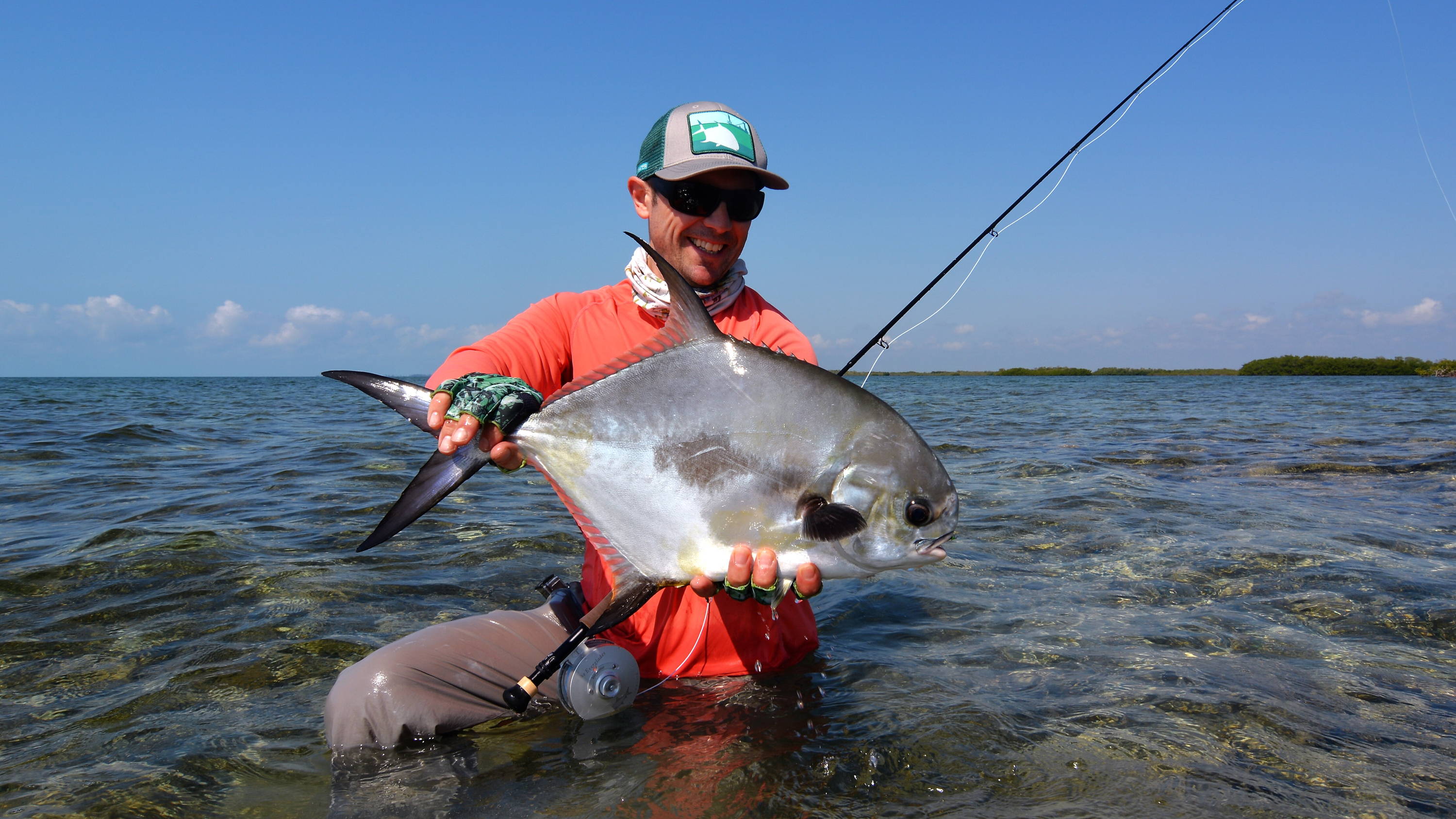 Joe Rotter with a Permit from Cuba Zapata